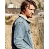 Yellowstone Luke Grimes (Kayce Dutton) Fur Denim Jacket