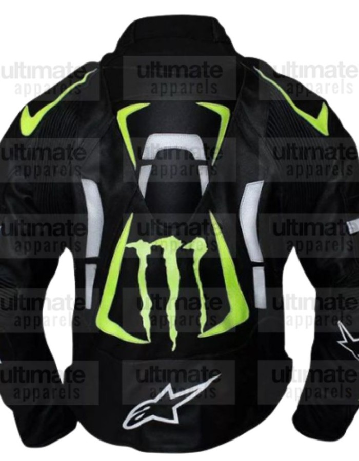 Alpinestars Scream Monster Energy Leather Jacket With Patches