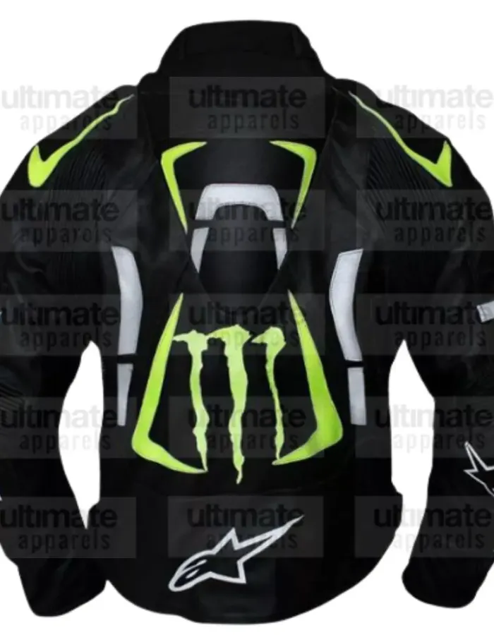 Alpinestars Scream Monster Energy Leather Jacket With Patches