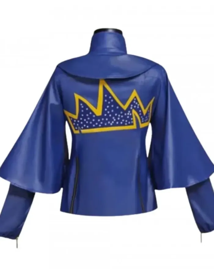 Descendants 3 Sofia Carson (Evie) Blue Leather Jacket 