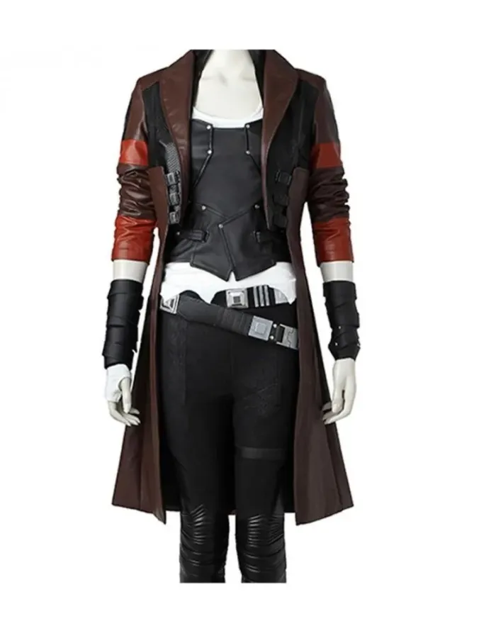 Guardians of the Galaxy Zoe Saldana (Gamora) Leather Coat 