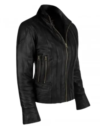 Transformers 2 Megan Fox (Mikaela Banes) Black Leather Jacket