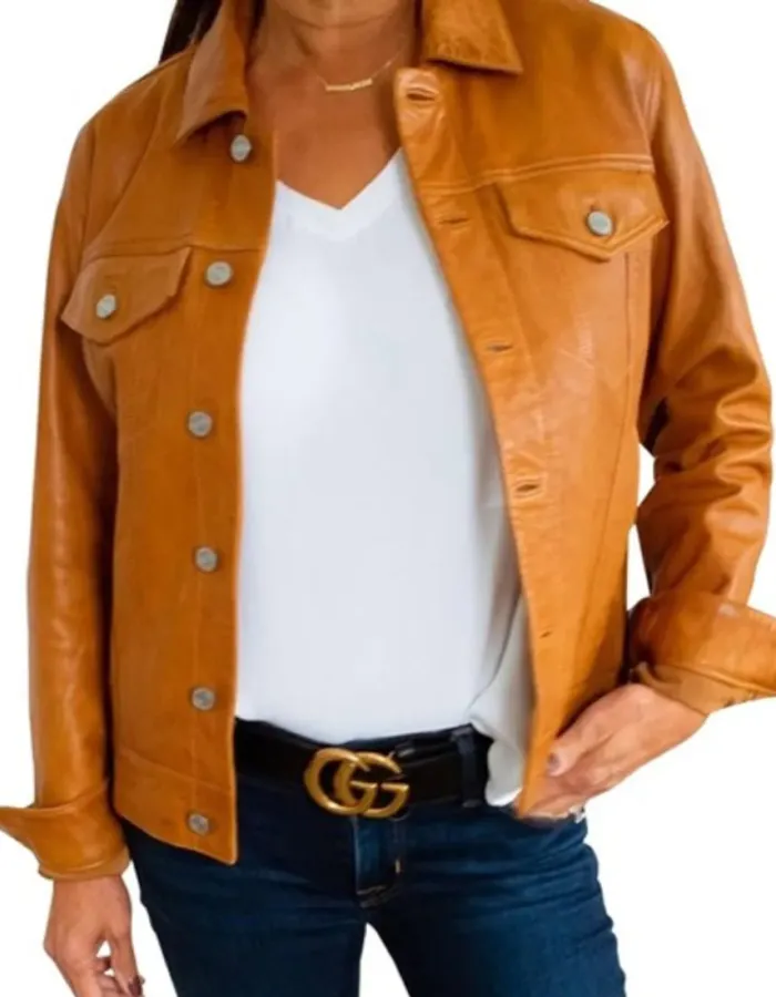Big Sky S3 Kylie Bunbury (Cassie Dewell) Brown Leather Jacket Big Sky S3 Kylie Bunbury (Cassie Dewell) Brown Leather Jacket
