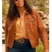 Big Sky S3 Kylie Bunbury (Cassie Dewell) Brown Leather Jacket