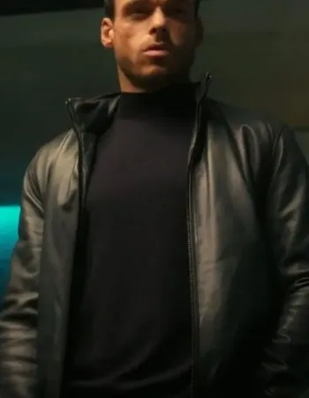 Citadel 2023 Richard Madden (Mason Kane) Black Leather Jacket