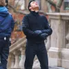 Citadel 2023 Richard Madden (Mason Kane) Blue Suede Leather Jacket Citadel 2023 Richard Madden (Mason Kane) Blue Suede Leather Jacket