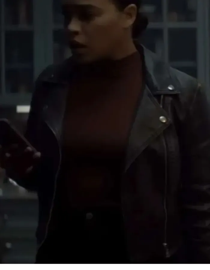 Cobweb 2023 Cleopatra Coleman (Miss Devine) Black Leather Jacket Cobweb 2023 Cleopatra Coleman (Miss Devine) Black Leather Jacket