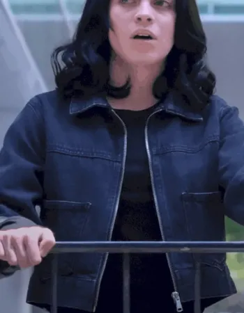 Control Z Macarena García Romero (Natalia) Blue Denim Jacket
