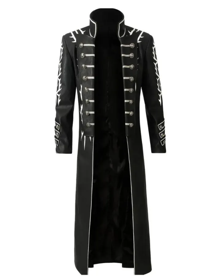 Devil May Cry 5 Dan Southworth (Vergil) Faux Leather Trench Coat Devil May Cry 5 Dan Southworth (Vergil) Faux Leather Trench Coat
