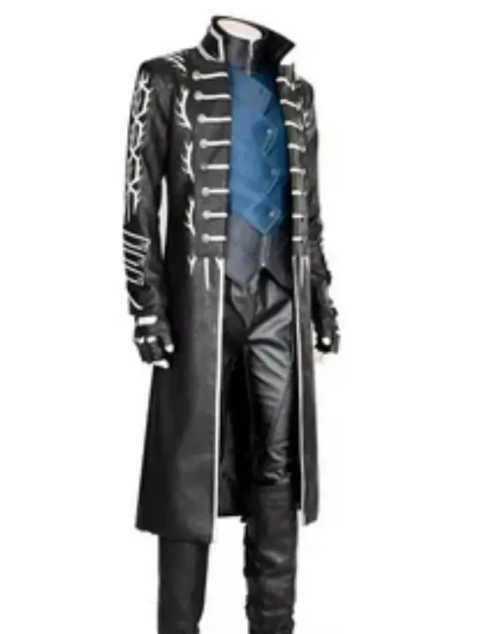 Devil May Cry 5 Dan Southworth (Vergil) Faux Leather Trench Coat Devil May Cry 5 Dan Southworth (Vergil) Faux Leather Trench Coat