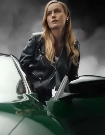 Fast X 2023 Brie Larson (Tess) Black Leather Jacket