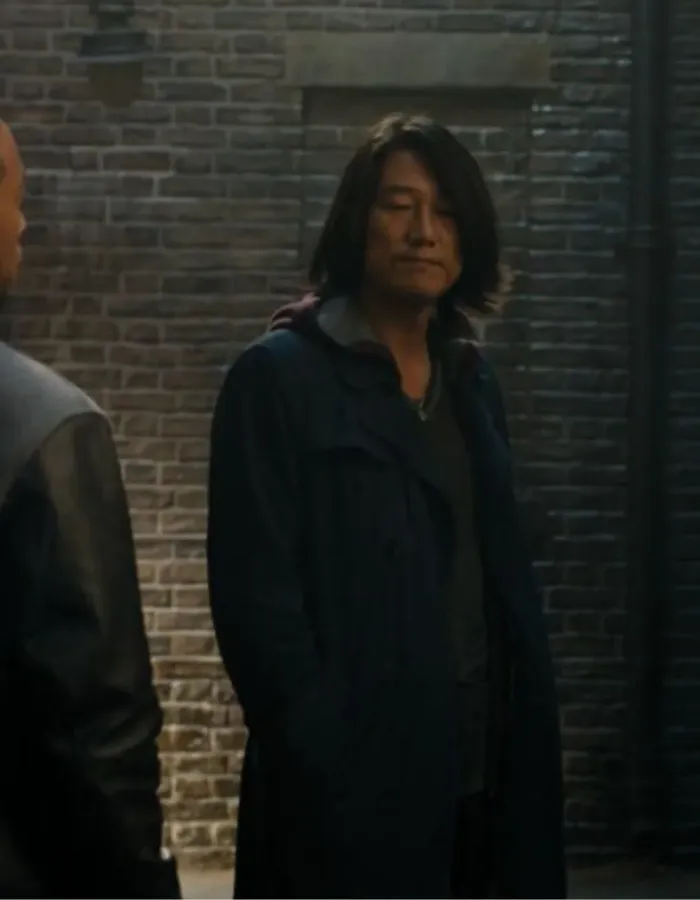 Fast X Sung Kang (Han) Leather Trench Coat Fast X Sung Kang (Han) Leather Trench Coat