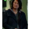 Fast X Sung Kang (Han) Leather Trench Coat Fast X Sung Kang (Han) Leather Trench Coat