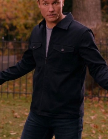 Ginny & Georgia Scott Porter (Mayor Paul Randolph) Black Cotton Jacket