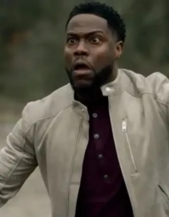 Die Hart 2023 Kevin Hart Beige Suede Leather Jacket