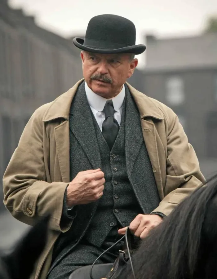 Peaky Blinders Sam Neill (Chester Campbell) Long Cotton Coat Peaky Blinders Sam Neill (Chester Campbell) Long Cotton Coat