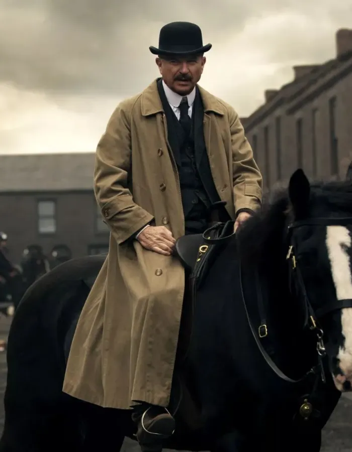 Peaky Blinders Sam Neill (Chester Campbell) Long Cotton Coat Peaky Blinders Sam Neill (Chester Campbell) Long Cotton Coat