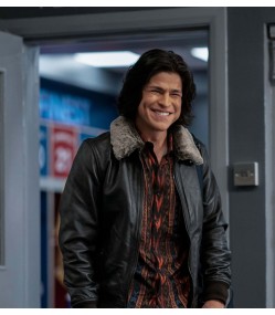 Ted Lasso S2 Cristo Fernandez (Dani Rojas) Black Leather Jacket