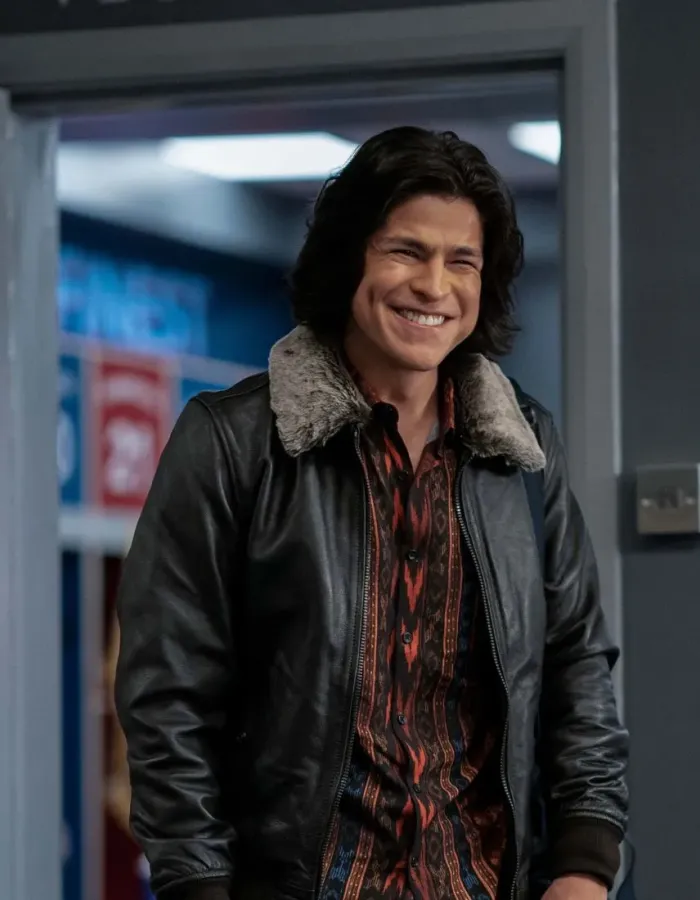 Ted Lasso S2 Cristo Fernandez (Dani Rojas) Black Leather Jacket