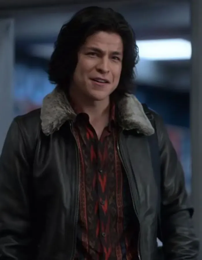 Ted Lasso S2 Cristo Fernandez (Dani Rojas) Black Leather Jacket