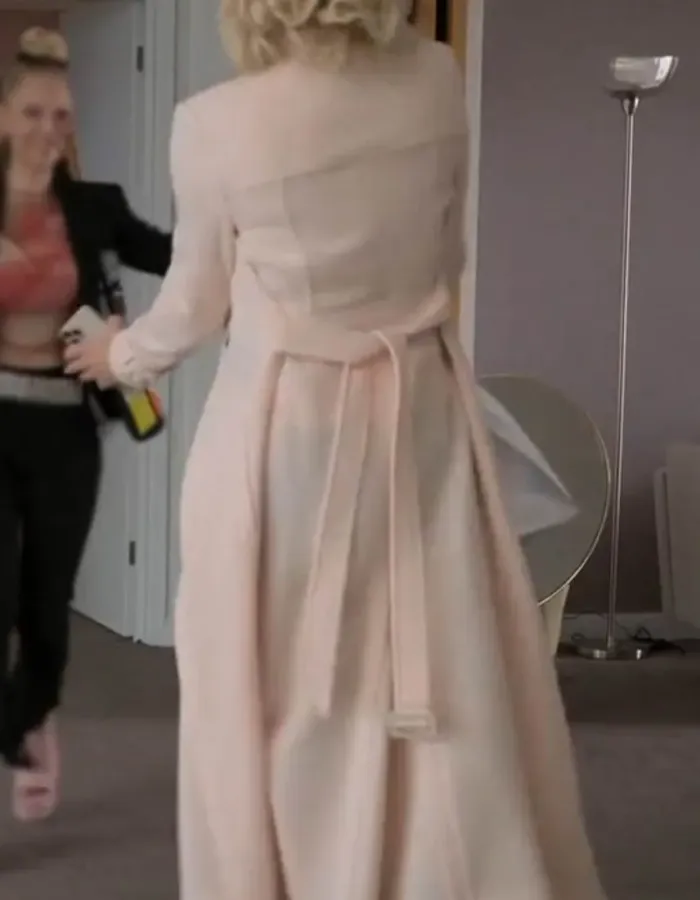 Ted Lasso S3 Hannah Waddingham (Rebecca Welton) Pink Wool Coat Ted Lasso S3 Hannah Waddingham (Rebecca Welton) Pink Wool Coat