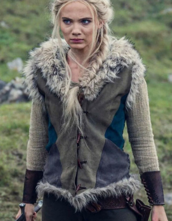 The Witcher S03 Freya Allan (Ciri) Fur Collar Vest