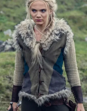 The Witcher S03 Freya Allan (Ciri) Fur Collar Vest