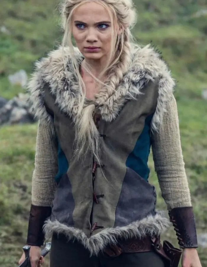The Witcher S03 Freya Allan (Ciri) Fur Collar Vest