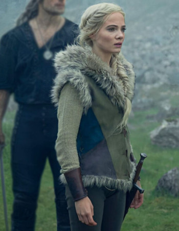 The Witcher S03 Freya Allan (Ciri) Fur Collar Vest The Witcher S03 Freya Allan (Ciri) Fur Collar Vest