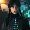Wednesday Jenna Ortega (Wednesday Addams) Black Leather Jacket Wednesday Jenna Ortega (Wednesday Addams) Black Leather Jacket