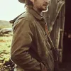 Yellowstone Luke Grimes (Kayce Dutton) Brown Cotton Jacket Yellowstone Luke Grimes (Kayce Dutton) Brown Cotton Jacket