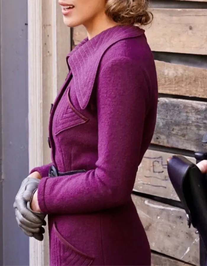 Agents of Shield S7 Chloe Bennet (Daisy Skye) Purple Wool Coat