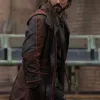 Andor 2022 Diego Luna (Cassian Andor) Brown Leather Coat