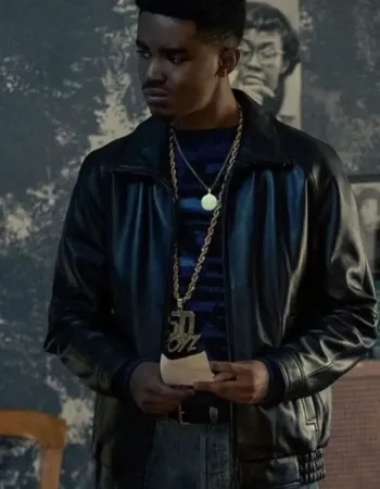 Bmf S1 Myles Truitt (B-Mickie) Black Leather Jacket
