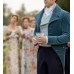 Bridgerton Luke Newton (Colin Bridgerton) Blue Velvet Tailcoat