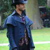 Bridgerton S02 Rege-jean (Simon Basset) Blue Wool Duster Coat
