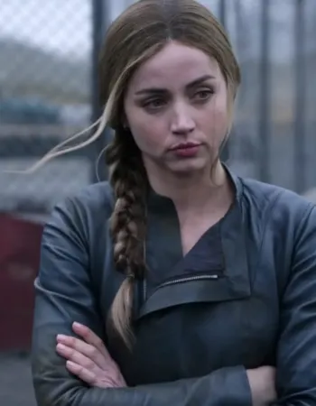 Ghosted 2023 Ana De Armas (Sadie Rhodes) Black Leather Jacket