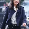 Heart of Stone 2023 Gal Gadot (Rachel Stone) Blue Wool Jacket