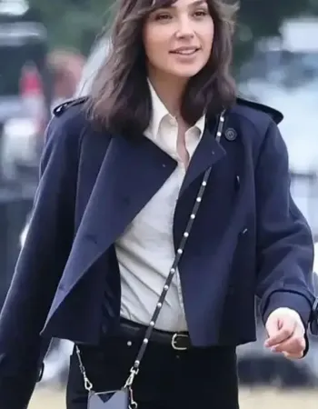 Heart of Stone 2023 Gal Gadot (Rachel Stone) Blue Wool Jacket