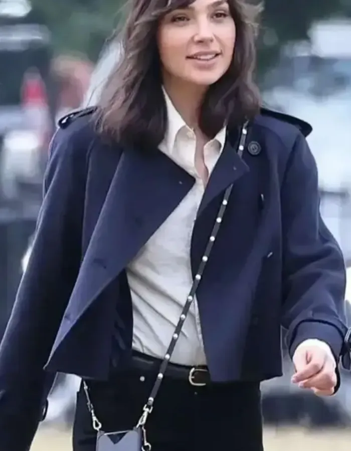 Heart of Stone 2023 Gal Gadot (Rachel Stone) Blue Wool Jacket