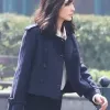 Heart of Stone 2023 Gal Gadot (Rachel Stone) Blue Wool Jacket