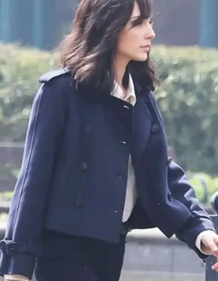 Heart of Stone 2023 Gal Gadot (Rachel Stone) Blue Wool Jacket