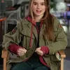 Jurassic World Dominion 2022 Isabella Sermon (Maisie Lockwood) Green Jacket