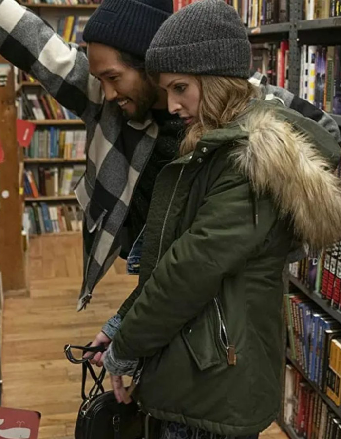Love Life Anna Kendrick (Darby) Olive Green Parachute Jacket