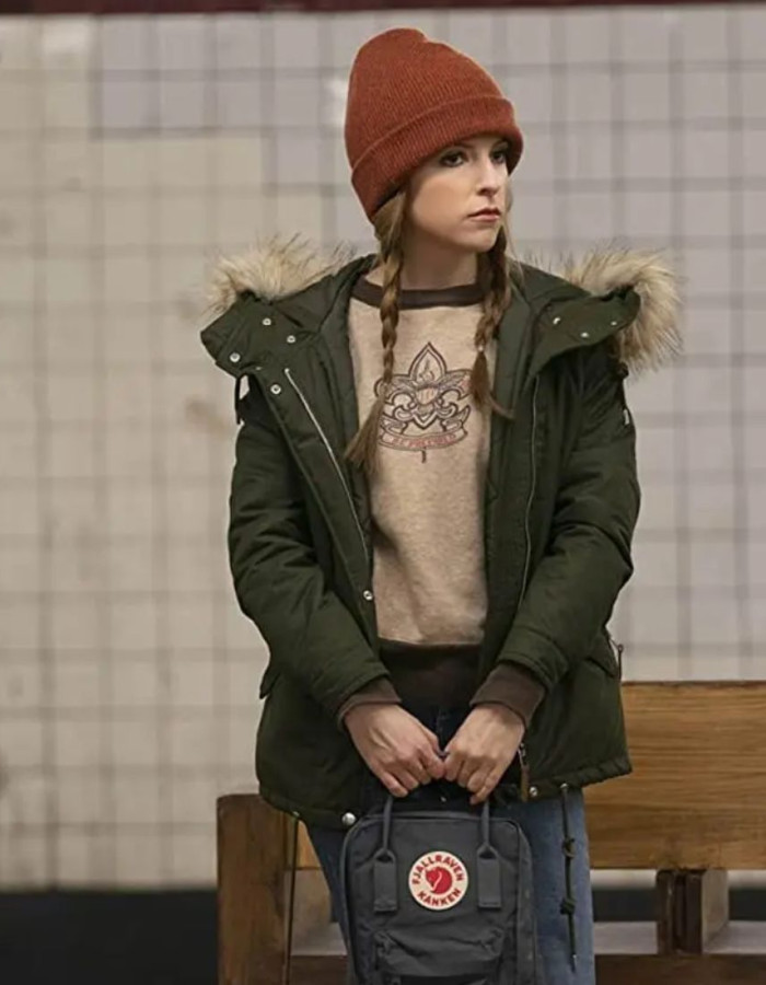 Love Life Anna Kendrick (Darby) Olive Green Parachute Jacket