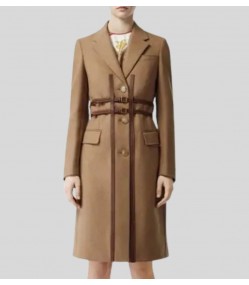 Love Life Anna Kendrick (Darby) Brown Wool Trench Coat