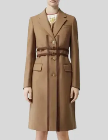 Love Life Anna Kendrick (Darby) Brown Wool Trench Coat