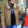 Love Life TV Series Nick Thune (Magnus) Brown Suede Leather Jacket