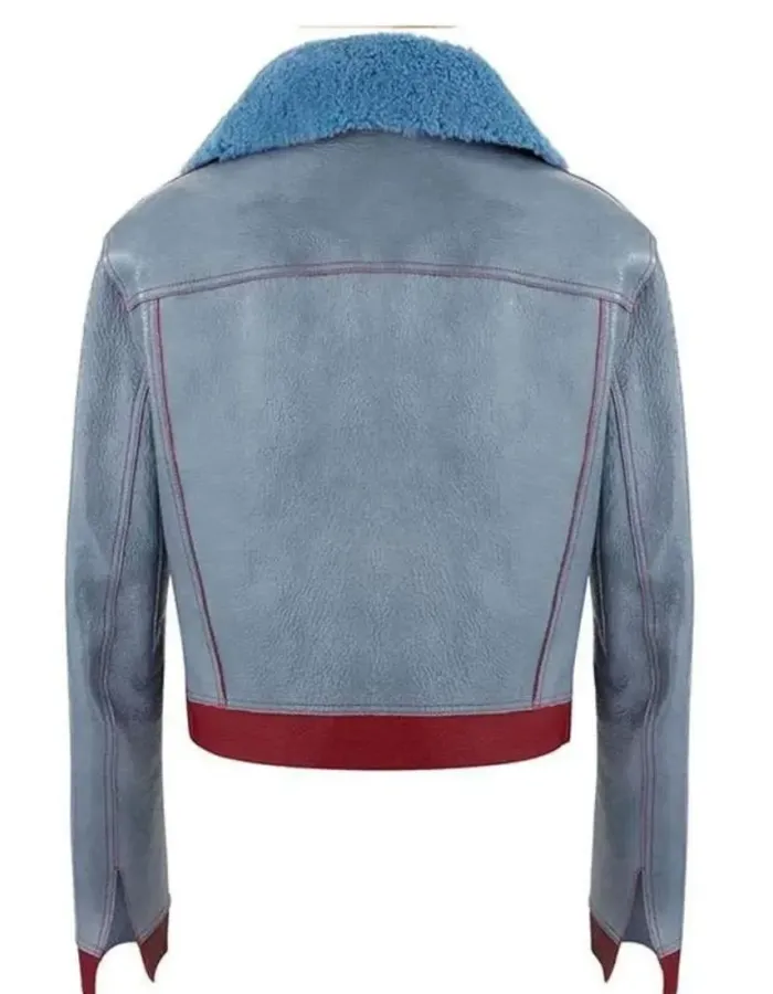 Love Life Zoe Chao (Sara Yang) Blue Leather Jacket