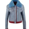 Love Life Zoe Chao (Sara Yang) Blue Leather Jacket